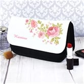 Thumbnail 1 - Personalised Pretty Rose Make Up Bag