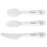 Thumbnail 4 - Personalised First Cutlery Set with Elephant Design