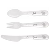 Thumbnail 5 - Personalised First Cutlery Set with Elephant Design