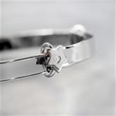 Thumbnail 3 - Personalised Child's Silver Expanding Bracelet with Diamante Star