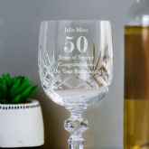 Thumbnail 5 - Personalised Birthday Crystal Wine Glass