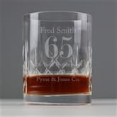 Thumbnail 5 - Personalised Big Age Cut Crystal Whisky Tumbler