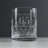 Thumbnail 6 - Personalised Big Age Cut Crystal Whisky Tumbler