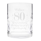 Thumbnail 9 - Personalised Big Age Cut Crystal Whisky Tumbler