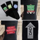 Thumbnail 1 - Personalised Men's Socks