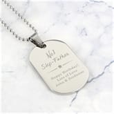 Thumbnail 4 - Personalised No.1 Stainless Steel Dog Tag Necklace