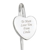 Thumbnail 3 - Personalised Silver Heart Bookmark