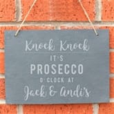 Thumbnail 1 - Personalised Gin or Prosecco Hanging Slate Sign