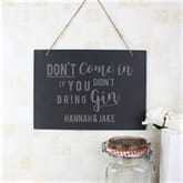 Thumbnail 5 - Personalised Gin or Prosecco Hanging Slate Sign