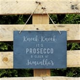 Thumbnail 3 - Personalised Gin or Prosecco Hanging Slate Sign