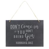 Thumbnail 7 - Personalised Gin or Prosecco Hanging Slate Sign