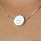 Thumbnail 8 - Personalised Zodiac Birthday Silver Necklace
