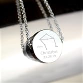 Thumbnail 10 - Personalised Zodiac Birthday Silver Necklace