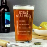 Thumbnail 2 - Personalised Beer-o-Meter Pint Glass