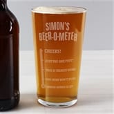 Thumbnail 2 - Personalised Beer-o-Meter Pint Glass