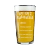 Thumbnail 3 - Personalised Beer-o-Meter Pint Glass