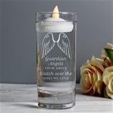 Thumbnail 4 - Personalised Guardian Angel Wings Floating Candle Holder