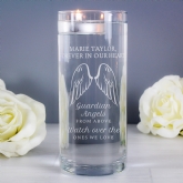 Thumbnail 2 - Personalised Guardian Angel Wings Floating Candle Holder