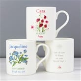 Thumbnail 2 - Personalised Flower Of The Month Mug