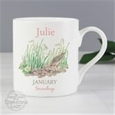 Thumbnail 1 - Personalised Flower Of The Month Mug
