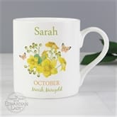 Thumbnail 10 - Personalised Flower Of The Month Mug