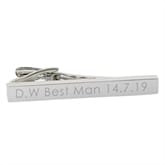 Thumbnail 5 - Silver Plated Personalised Tie Clip