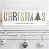 Thumbnail 1 - Personalised Christmas Wooden Block Sign