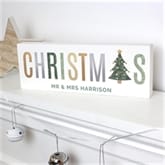 Thumbnail 2 - Personalised Christmas Wooden Block Sign