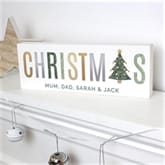 Thumbnail 3 - Personalised Christmas Wooden Block Sign
