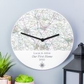 Thumbnail 2 - Personalised Wooden Map Clock