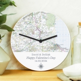 Thumbnail 3 - Personalised Wooden Map Clock