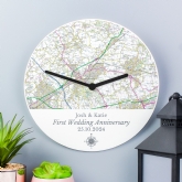 Thumbnail 4 - Personalised Wooden Map Clock