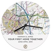 Thumbnail 3 - Personalised Wooden Map Clock