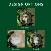 Thumbnail 2 - Personalised Glass Christmas Bauble