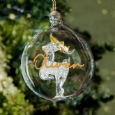 Thumbnail 3 - Personalised Glass Christmas Bauble
