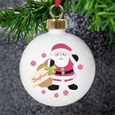 Thumbnail 3 - Personalised Santa Bauble