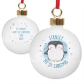 Thumbnail 2 - Personalised 'My 1st Christmas' Bauble