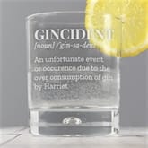 Thumbnail 1 - Personalised Gincident Gin Tumbler Glass