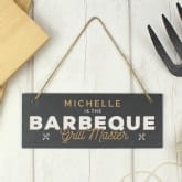 Thumbnail 4 - Personalised Barbeque Hanging Slate Garden Sign