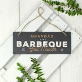 Thumbnail 3 - Personalised Barbeque Hanging Slate Garden Sign