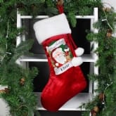 Thumbnail 1 - Personalised Red Christmas Santa Stocking