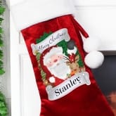Thumbnail 2 - Personalised Red Christmas Santa Stocking