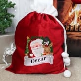 Thumbnail 1 - Personalised Red Christmas Santa Sack