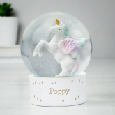 Thumbnail 2 - Personalised Unicorn Snow Globe