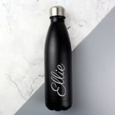 Thumbnail 1 - Personalised Reusable Black Metal Bottle