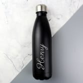 Thumbnail 4 - Personalised Reusable Black Metal Bottle