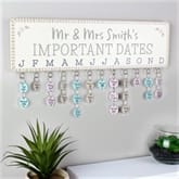 Thumbnail 3 - Personalised Birthday Planner Plaque with Customisable Discs