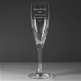 Thumbnail 1 - Personalised Crystal Champagne Flute