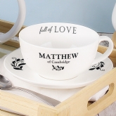 Thumbnail 1 - Cup of Love Personalised Teacup & Saucer