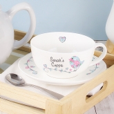 Thumbnail 1 - Birds Personalised Teacup & Saucer